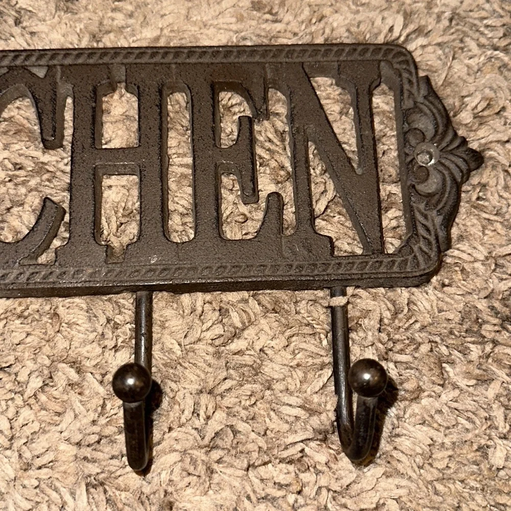 Iron kitchen hook rack